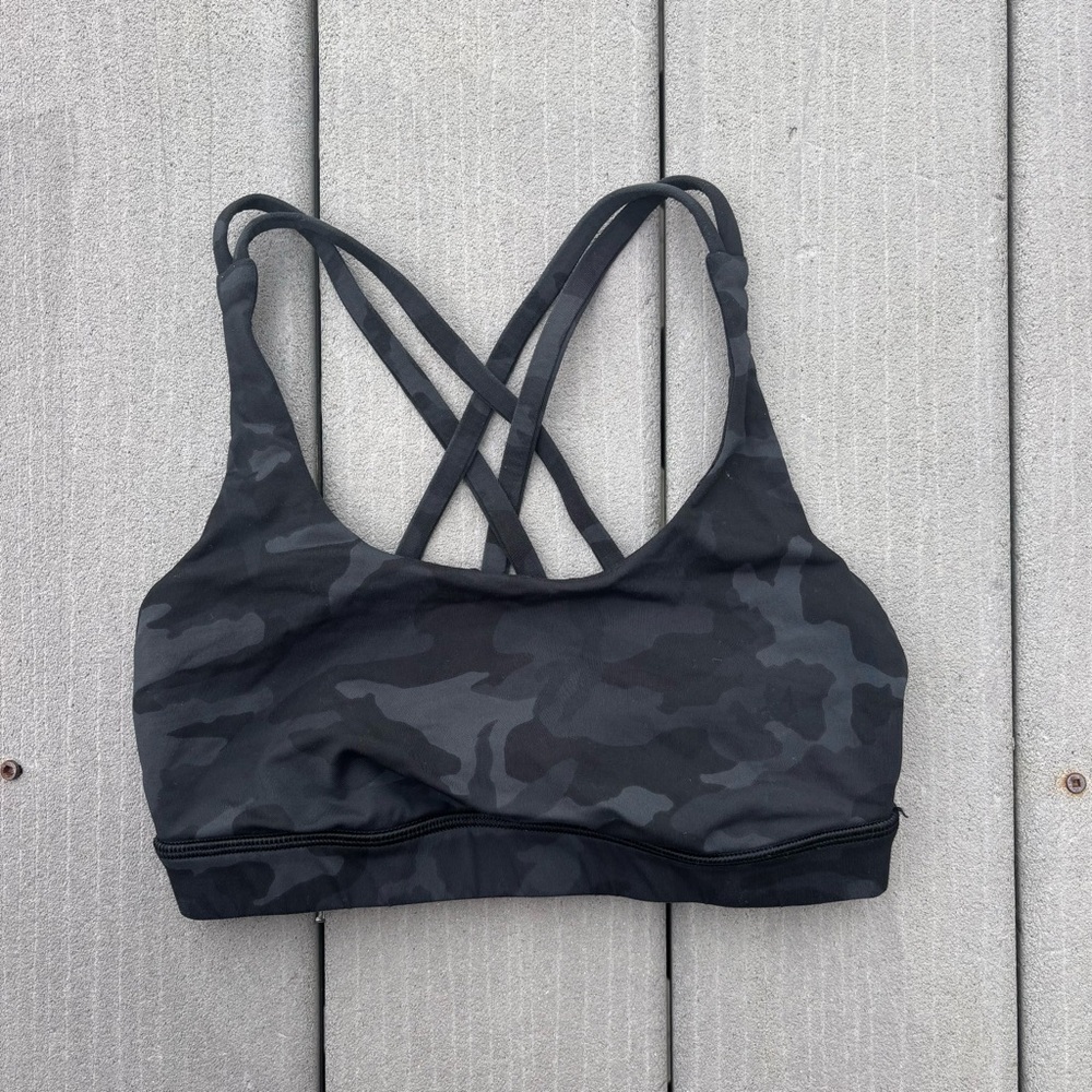 Black Multi Camo Lululemon Sports Bra